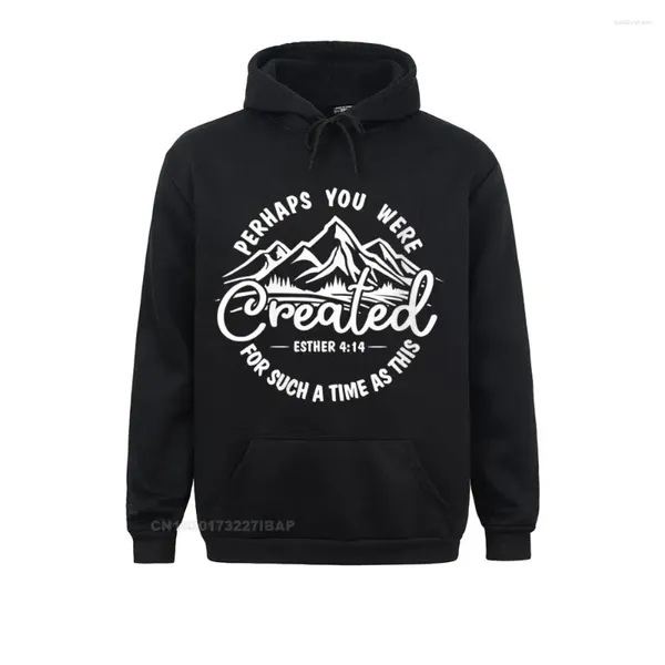 Homens Hoodies Homens Talvez você tenha sido criado para um momento como este Ester Hoodie equipado Geek Moletons Masculino Crazy Hoods Ostern Day