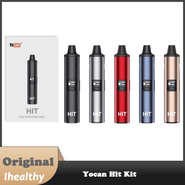 Yocan Hit Vaporizador Kit 1400mAh capacidade da bateria Câmara de aquecimento de cerâmica para um sabor mais suave 100% Original