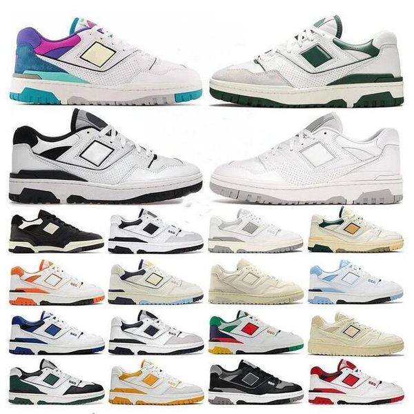 Designers sapatos tênis tênis sneakerscares novo BB550 B550 550 Treinadores Cyan Sports Sneakers White Green Purple Shadow Desconto Borgonha Mulheres Mulheres 550s Sapatos