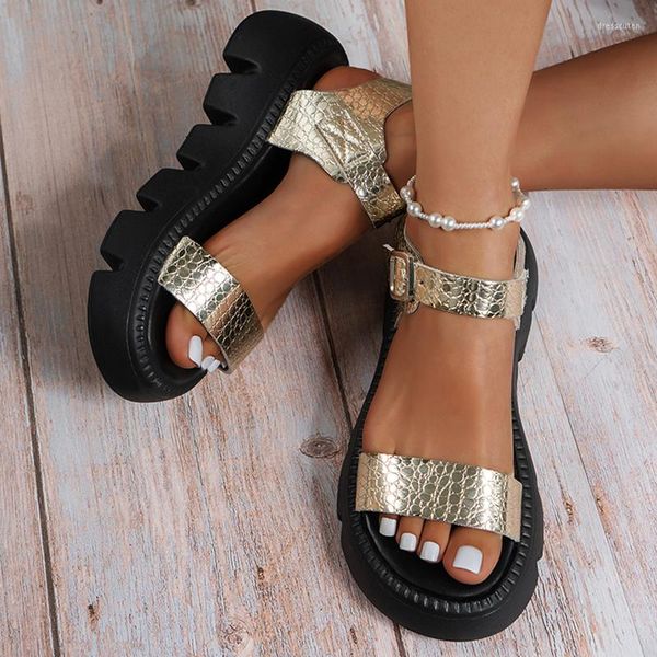 Sandals Gold Plata