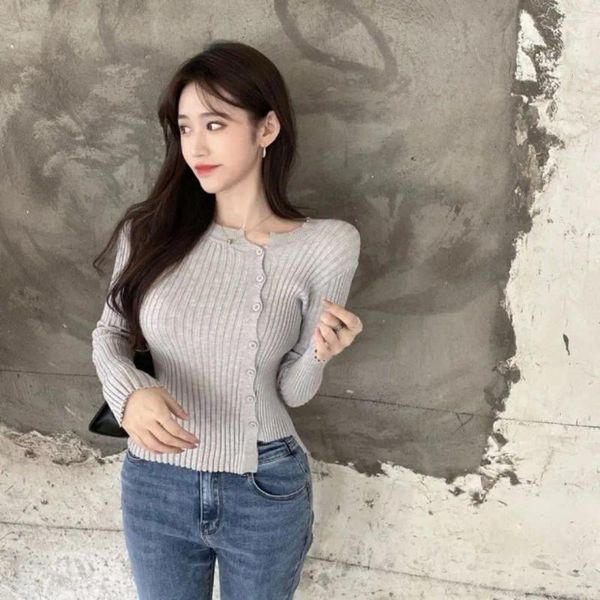 Damenpullover, gestricktes Top für Frauen, Y2k-Mode-Cardigan, Korea, kalter Winter, Damen-Verkauf im Jahr 2023, Harajuku-Trendpullover im koreanischen Stil