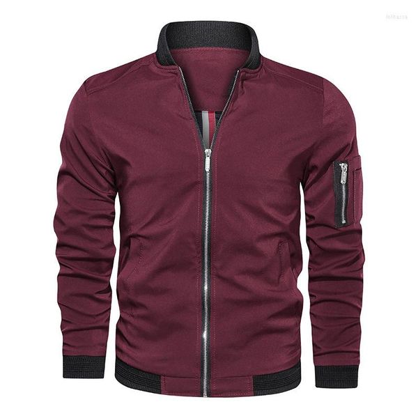 Jackets masculinos Casaco masculino Autumn Spring Autumn Fat e Winter Casual Baseball Jacket