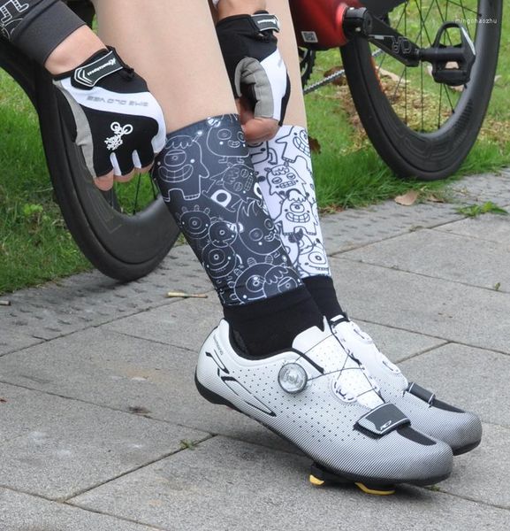 Calzini sportivi alla moda in ciclismo tubo da donna da donna basket marketball marea stradina pattinaggio pattinaggio accessori a compressione hip-hop