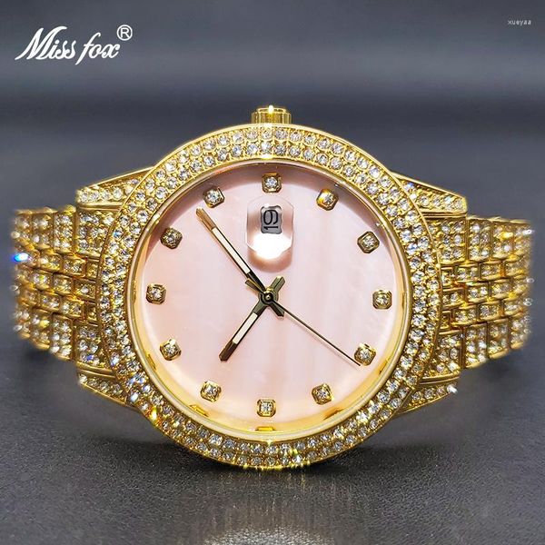 Нарученные часы очарование элегантные женщины смотрят Desinger Уникальный розовый жемчужный набор