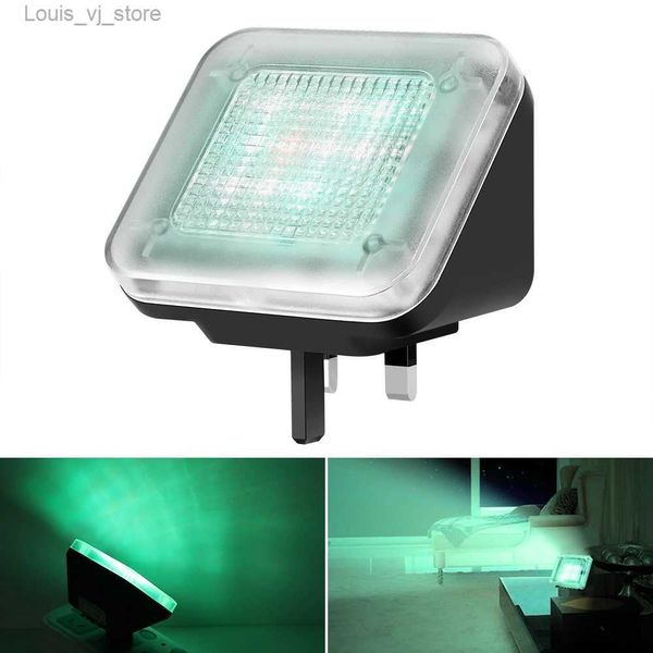 Luci notturne Emulatore TV 2W Antifurto Strumenti di sicurezza domestica Deterrenza Simulatore alimentato da presa USB/EU Timer integrato e sensore di luce Luce LED YQ231127