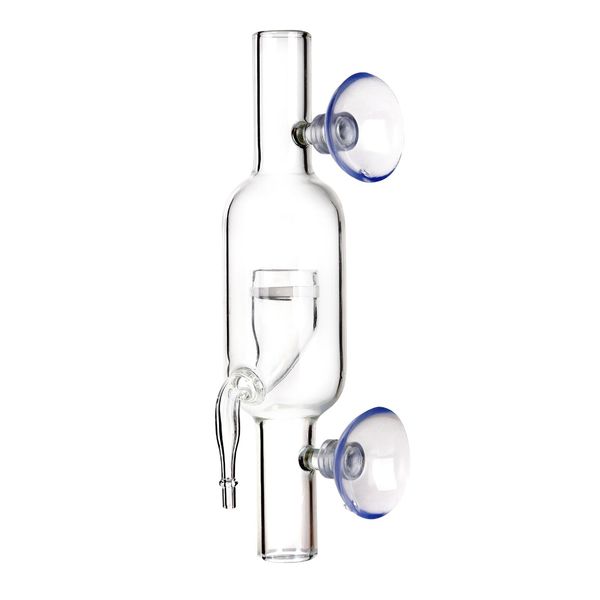 Equipment Aquatics Inline-CO2-Blasendiffusor-Reaktor-Injektor für bepflanzte Aquarientanks, hochwertiger, stabiler Keramikdiffusor aus Glas