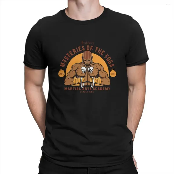 Magliette da uomo Yoga Martial Novità T-shirt in puro cotone Manica corta Street Fighters Camicia Colletto tondo Abiti da festa