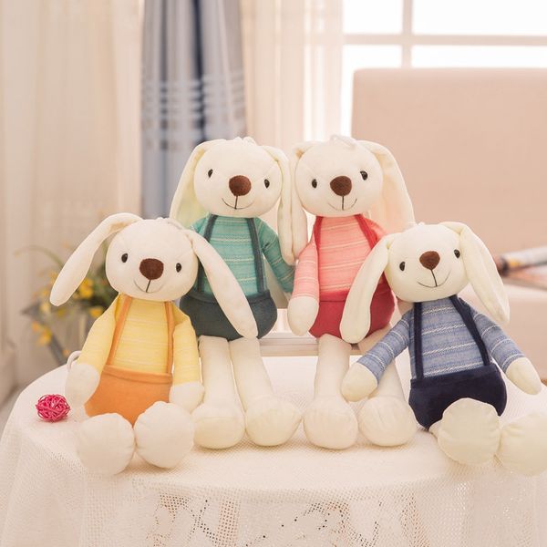 Nuovi Bambini Bambini Cartone Animato Caramella di Zucchero Coniglio Bambola di Peluche Simpatico Coniglio Orecchio Lungo Camera da Letto Bambola di Pezza Morbida Giocattoli Bambola Regalo di Zucchero