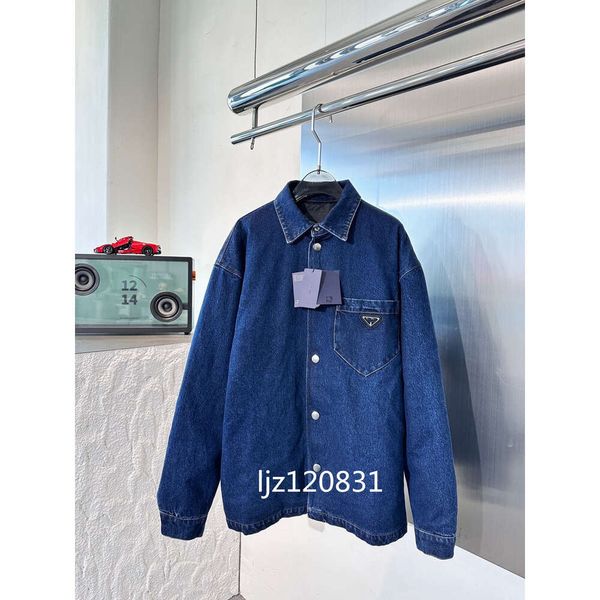 23SS New Casual Fashion stampato modello di lettera Jeans Super Cool Denim Set giacca da uomo giacca a vento giacche in pelle per XS-L