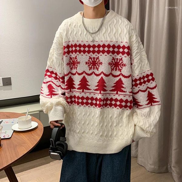 Männer Pullover Zongke Weihnachten Gestrickte Pullover Für Männer Koreanische Kleidung Produkte Runde Kragen Herbst Stricken Winter Männlich 2023