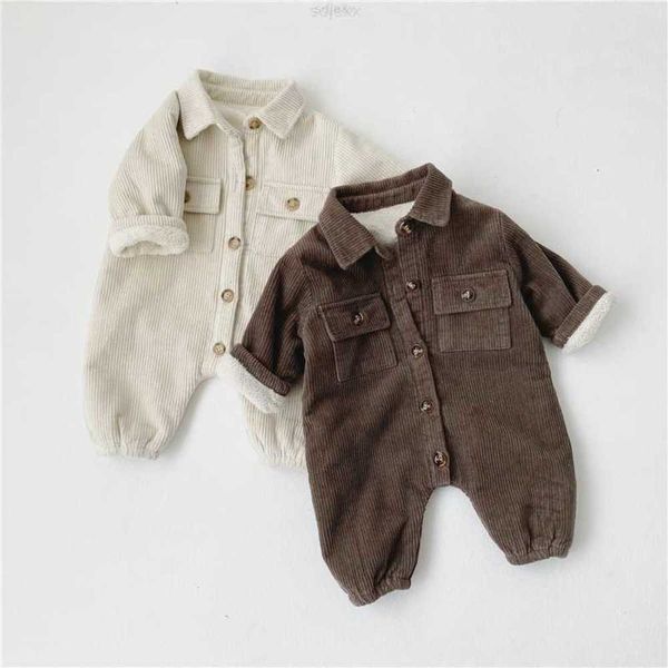 Giyim Setleri 2023 Yenidoğan Sonbahar Bebek Giysileri Doğal Kumaş Sofe Sofe Sıcak Ropa De Bebe Organik Pamuklu Erkekler ve Kızların Kış Romper