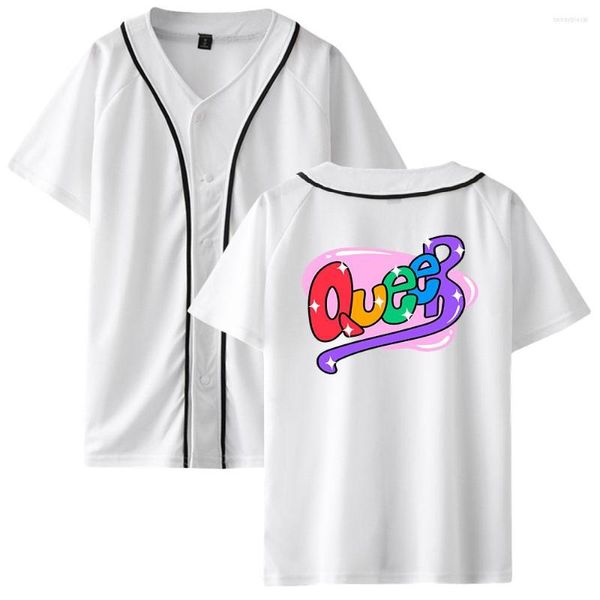 Magliette da uomo Queer Merch 2D Harajuku T-shirt Abbigliamento donna Maglietta da baseball manica corta Kpop Tops Tees