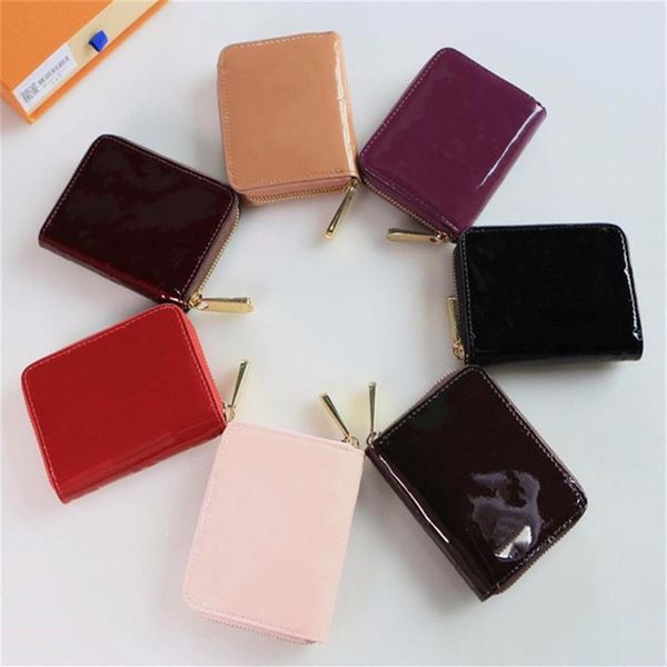 2021 Designer Wallet Ladies Coin Geldbörse Zippy Monogramme Emprage Leder Short Reißverschluss City People Credit Card Inhaber Tasche W2506