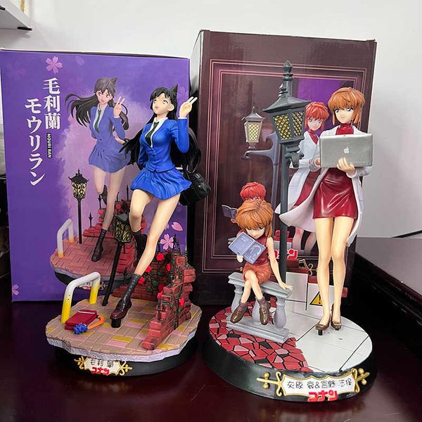 Anime Manga Anime Detektiv Conan Figur Klassische Rolle Kudou Shinichi Ran Mouri Haibara Ai Figur Modell Statue Spielzeug Sammlung Puppe Geschenke Z0427