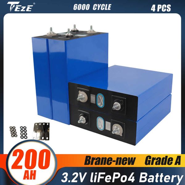 Grado A 3.2V 200AH 240AH 280AH Batteria Lifepo4 Batteria al litio ferro fosfato per carrelli da golf solari fotovoltaici UE Stati Uniti esentasse