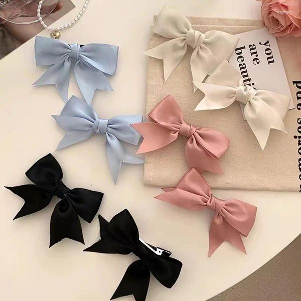 Haarschmuck 2 Stück Clips Mädchen Frauen Satin Haarnadeln Süße süße Baby Prinzessin Schmetterling Haarspangen Kopfbedeckung Party Geschenke