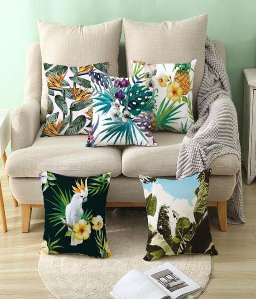Cushiondecorative travesseiro folha almofadas decorativas caso azul capa de almofada decoração para casa linho para sofá cinza claro roxo5542453