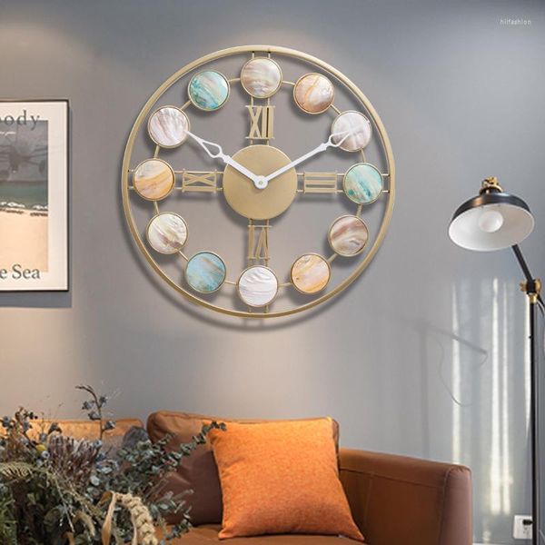 Relógios de parede Electronic elegante relógio grande relógio decorativo silencioso design moderno design assiste a decoração de Murale Horloge para casa