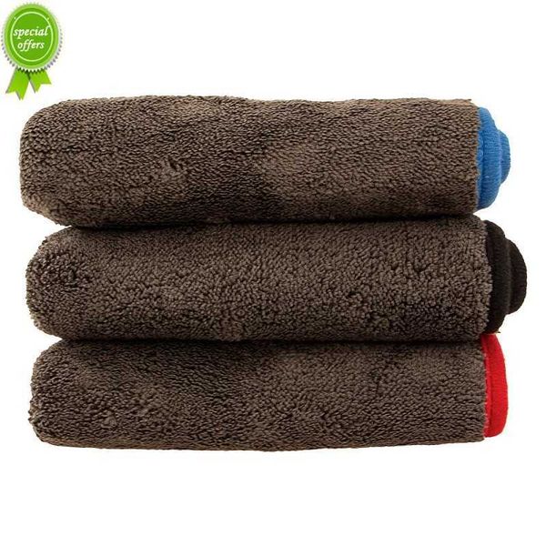 Lavagem de carro novo 1200gsm Detalhando o carro Microfiber Tootes Limpeza de carro Secando pano de lavagem de carro grosso para carros Cuidados com carros de cozinha pano