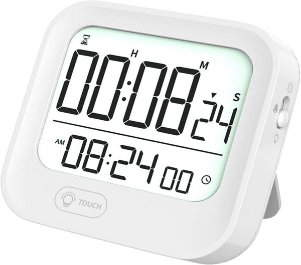 Pomodoro Intervall-Timer, Countdown-Uhr, Tomaten-Stoppuhr, weiße Hintergrundbeleuchtung2601101