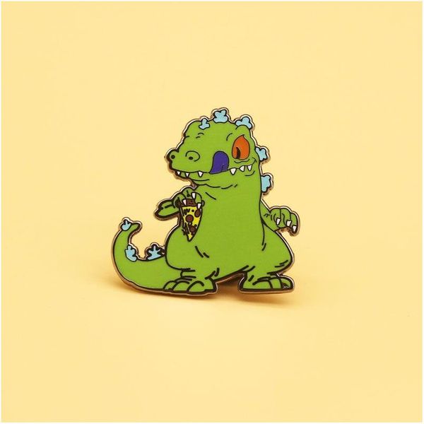 Acessórios dos desenhos animados Reptar Dinossauro Broche e Esmalte Pins Homens Mulheres Moda Jóias Presentes Filme Novel Lapela Emblemas Drop Delivery Baby Dhcgh