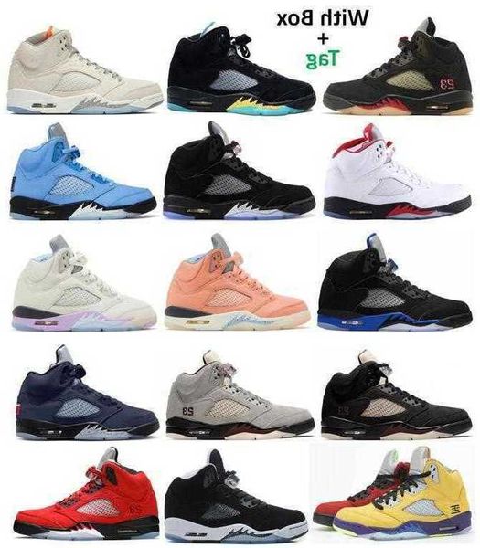 5s Basketballschuhe 5 AMM Aqua Craft UNC Metallisch Schwarz Reflektieren Georgetown Oreo DJ Khaled Feuerrot Noir Racer Blau Raging Bull Ostern Was