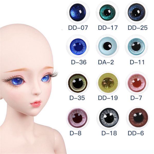 DOLLS DREAM OLHOS DE Fada para 13 BJD Substituível de 14 mm de vidro de vidro adequado Acessórios de brinquedos de 604 cm de bola de 60 cm 230427