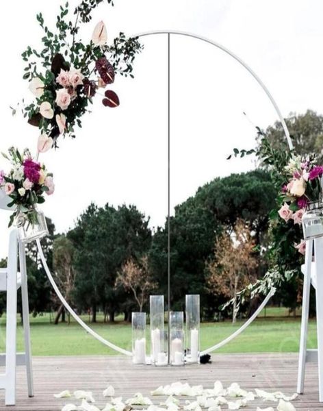 Decoração de festa 18m anel de balão grande grande arco círculo suporte guirlanda fundo flor redonda frame4148313