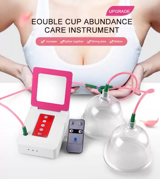 Slimming Machine Beauty Salão de vácuo Pressão negativa levantando xícaras de vácuo Copas de mama sugando EMS Cupping Raspando creme de melhoria de mama