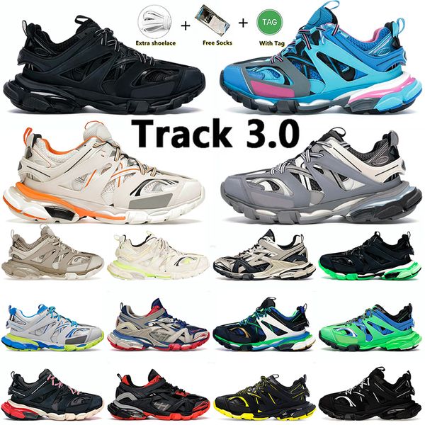 Balencagas Track 3.0 balencaiga  Marke Casual Luxury Track 3 3.0 Triple Weiß Schwarz Trainer Tess.s. Gomma-Leder-Nylon-bedruckte Plateau-Sneaker im 18-Jahre-Stil, Größe 【code ：L】