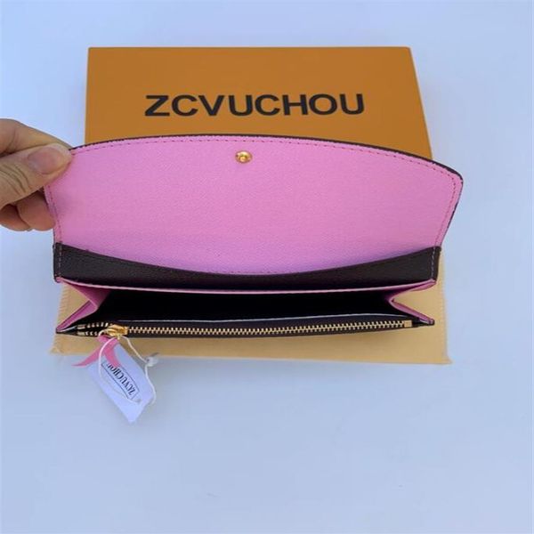 Дизайнерский бренд 2019 г. Женские кошельки Lady Land Long Designer Designer Design Doster Card Original Box Women Classic Wallet284M