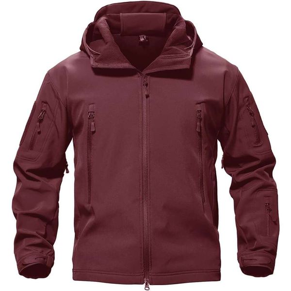 Parka-Bomberjacke für Herren, weiche Wolle, leichte Softshell-Jacke, Mantel, Polyester, Größe S-XXL, 5L5D3