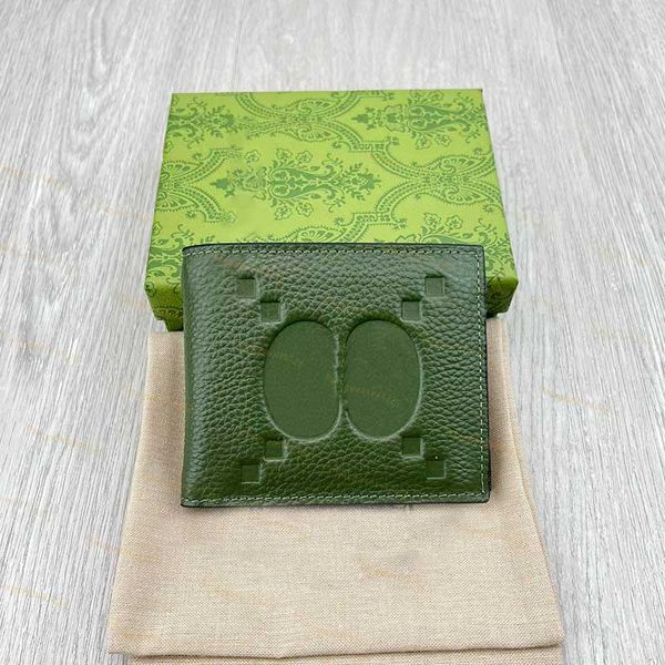 Brieftasche Designer-Herren-Geldbörsen aus echtem Leder Kreditkartenetui Top-Qualität Beutel-Organizer Modische Geldbörse mit großem Brief Luxus-Geldbörse mit grüner Box