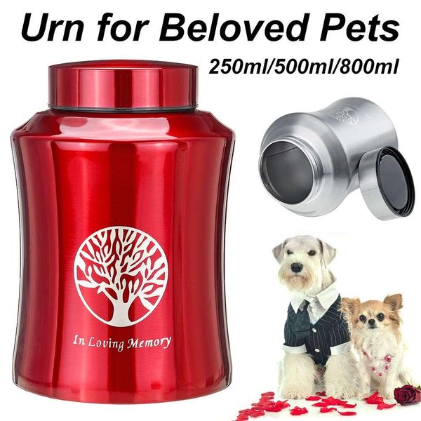 Urnas 250/500/850 ml Urnas de lembrança de cremação para animais de estimação podem ser usadas para cães, gatos, pássaros e ratos, cinzas, lembranças, recipientes para animais de estimação