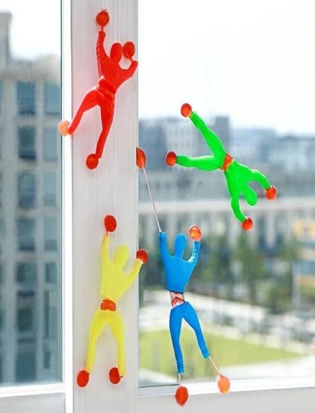 Divertente flessibile arrampicata uomini giocattolo da parete appiccicoso giocattoli per bambini arrampicata vibrazione plastica uomo bambini attraente regalo classico3347112