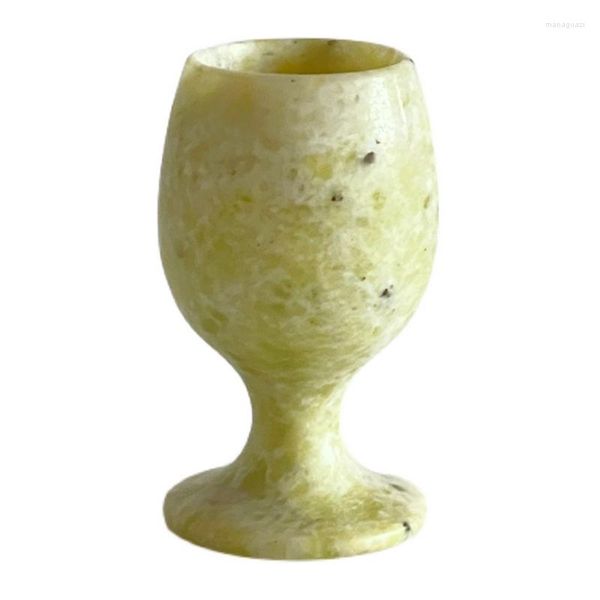 Fiaschetta Giada Decorazione Coppa In Stile Ins Bicchiere da vino Deposito di gioielli Puntelli da tiro Espositore