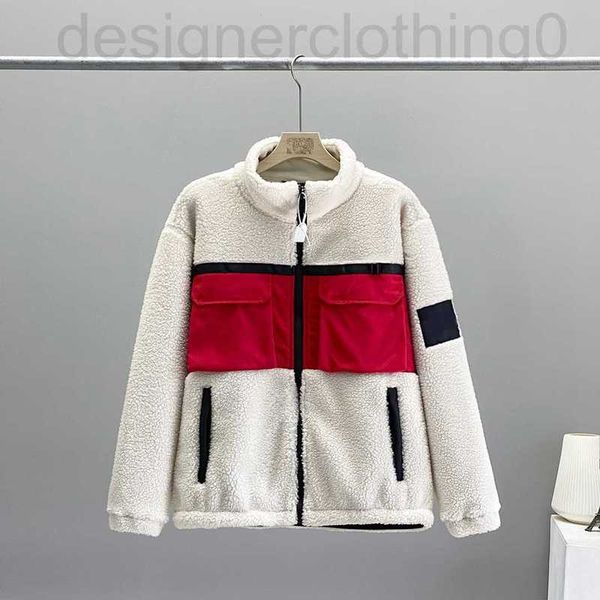 Giacche da uomo firmate di lusso Moda uomo Cappotto in peluche Donna Tech Fleece Uomo Inverno Arcobaleno Modello Swaetshirt Gioventù Pelliccia di alta qualità Sport Top 5DP9