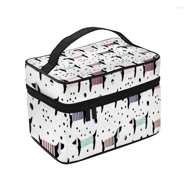 Stume da stoccaggio amanti del cupolo personalizzati per viaggi per viaggi per viaggi di cosmetica Donne Badger salsiccia da toilette organizzatore Lady Beauty Dopp Dopp Kit