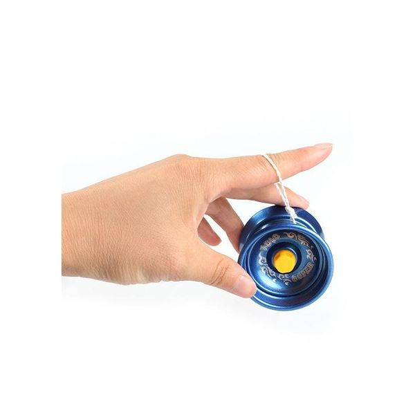 Yoyo liga de alumínio yoyo brinquedos para crianças iniciantes string metal bolas rolamento pro truques novidade mordaça entrega brinquedos presentes novidade ga dh5hn