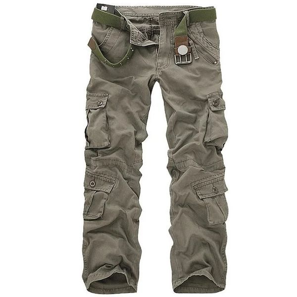 Herrenhosen Männer Taktische Militärhosen Männliche Casual Multi-Taschen-Overalls Lose Stil Hosen Mens Fashion Cargo Outwear Camouflage 231127