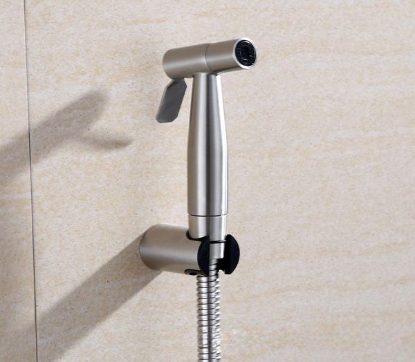 esempio link304 Pistola a spruzzo per WC portatile in acciaio inossidabile Soffione per doccia Set di soffioni per bidet per WC spazzolato in nichel6579798