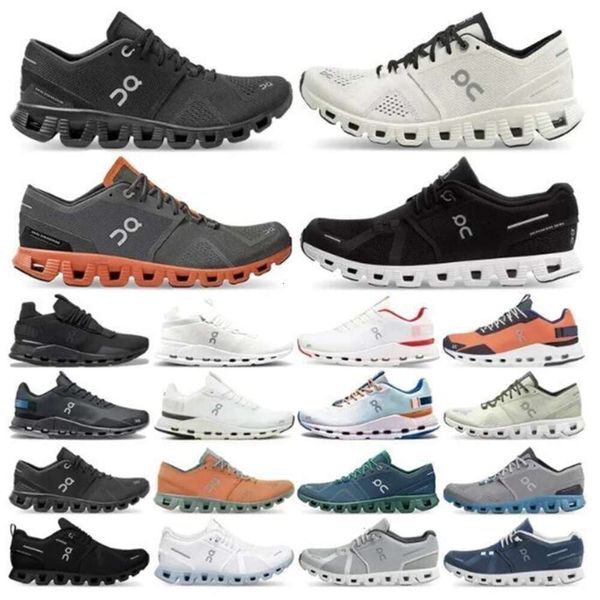 Top Quality 0n Cloud X Scarpe da corsa Donna Uomo Sneakers Aloe Ash Nero Arancione Ruggine Rosso Tempesta Blu Bianco Allenamento e cross training Designer di scarpe Sport da uomo