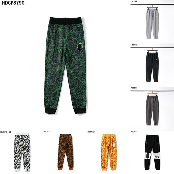 Designer de qualidade Bape Calças casuais masculinas e femininas de alta qualidade de algodão puro tendência de rua estilo Y2K calças A002