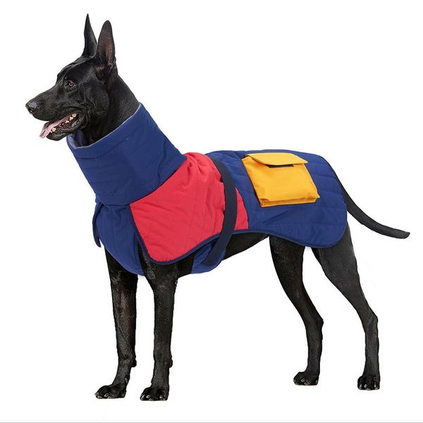 Roupas para cães de estimação, jaqueta super quente de inverno, casaco de algodão mais grosso, à prova d'água para cães pequenos, médios e grandes, roupa de yorkshire