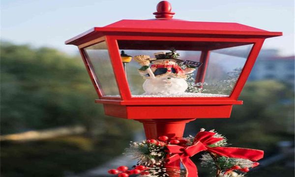 Natal elétrica neve música luzes de rua ferro decoração de natal metal neve luzes de rua emitindo natal ornamentos ao ar livre 2118244217