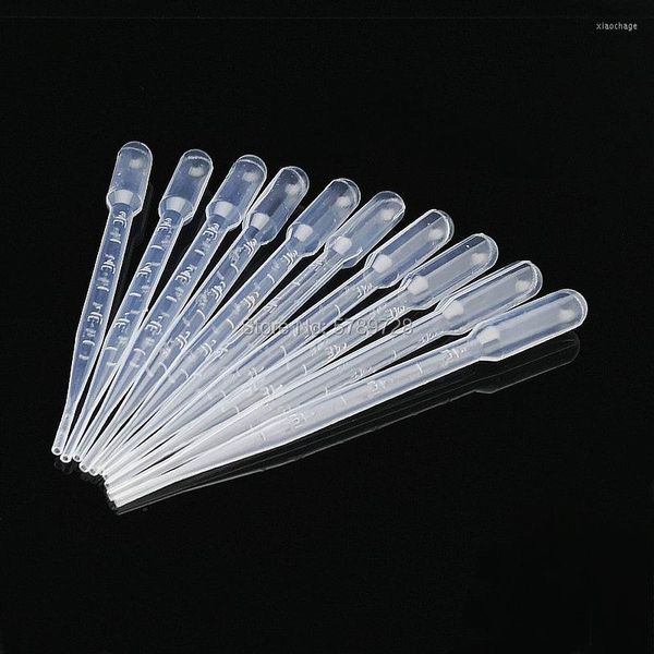 3ml Plastik Clear 100pcs 200pcs 300pcs 500pcs 1000pcs laboratuvar mezuniyetli Transferan Pasteur Pipetleri Laboratuvar