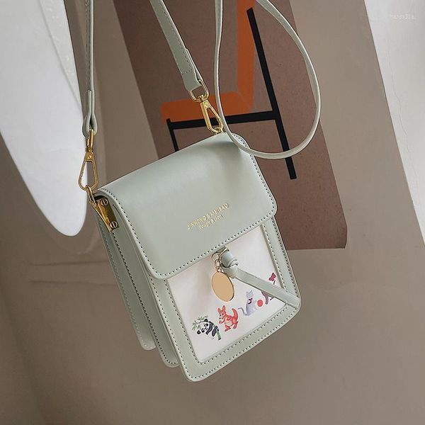 Abendtaschen Transparent Berührbare Handytasche Schulter Für Frauen Damen Kleine Umhängetasche Weibliche Mini Messenger