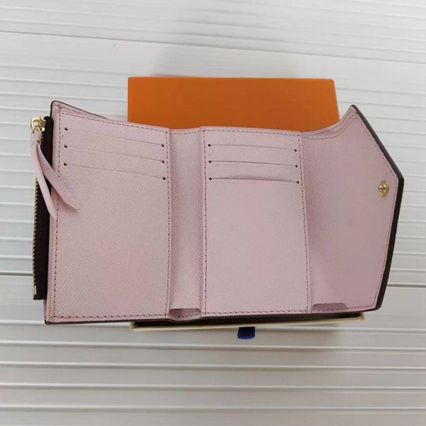 2023 Millionaire Womens Wallet Classic Button Women Short Wallets Fashion Shows Exotic Leather Pouch Round Coin Purse Card Holder 41938 Holders White plaid