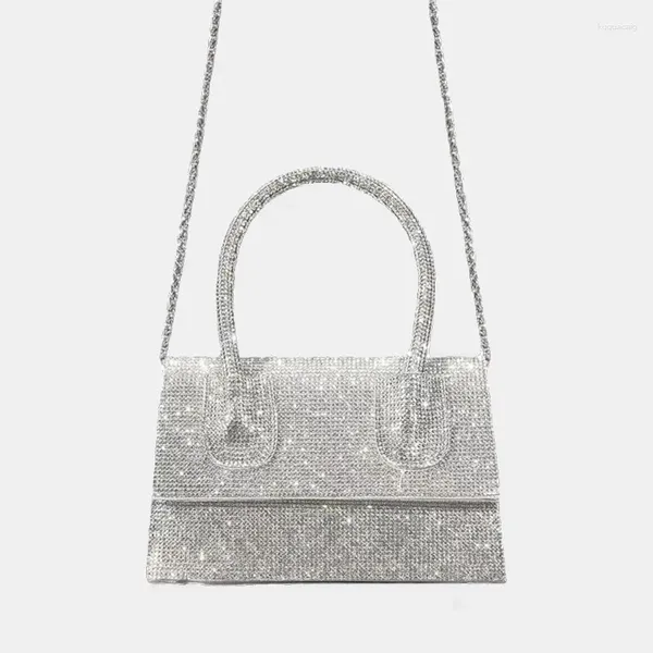 Akşam çantaları bayanlar elmas el çantası kadınlar çanta kadınlar tanıtımı rhinestone tasarlanmış 2024 yan kadın omuz