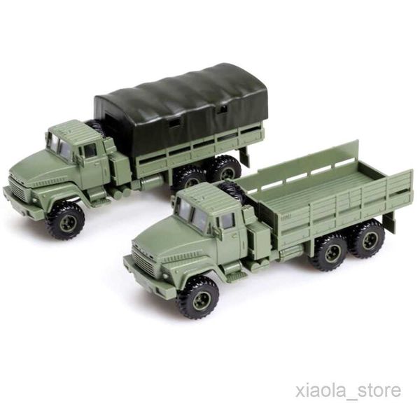 Diecast Model Cars 1/72 Scale Ucraina Russo KrAZ-260 Trattore Veicolo militare Camion Toy Block Car Assembly Model Building Kit Collezione dell'esercito fai da te